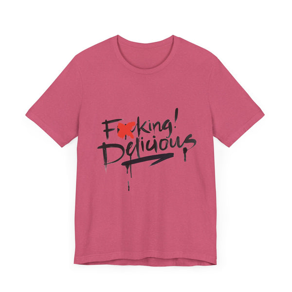 F*cking Delicious Tee - Unisex Jersey Short Sleeve T-Shirt-Accent Wine-Columbus Wine-Wine Shop-Wine Pairing-Wine Gift-Wine Class-Wine Club-Downtown Columbus-Sommelier