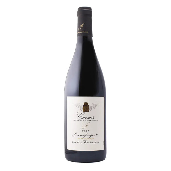 Franck Balthazar, Cornas, San Soufre Ajoute, 2022-Accent Wine-Columbus Wine-Wine Shop-Wine Pairing-Wine Gift-Wine Class-Wine Club-Downtown Columbus-Sommelier