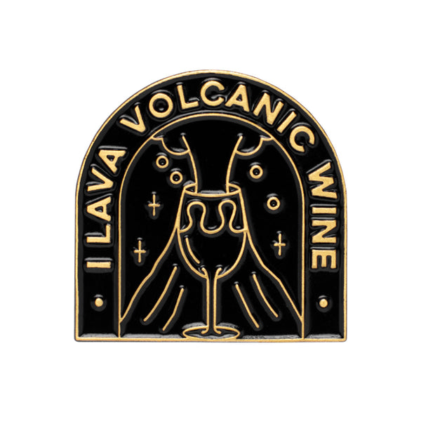 Shitty Wine Memes "I Lava Volcanic Wine" Pin-Accent Wine-Columbus Wine-Wine Shop-Wine Pairing-Wine Gift-Wine Class-Wine Club-Downtown Columbus-Sommelier