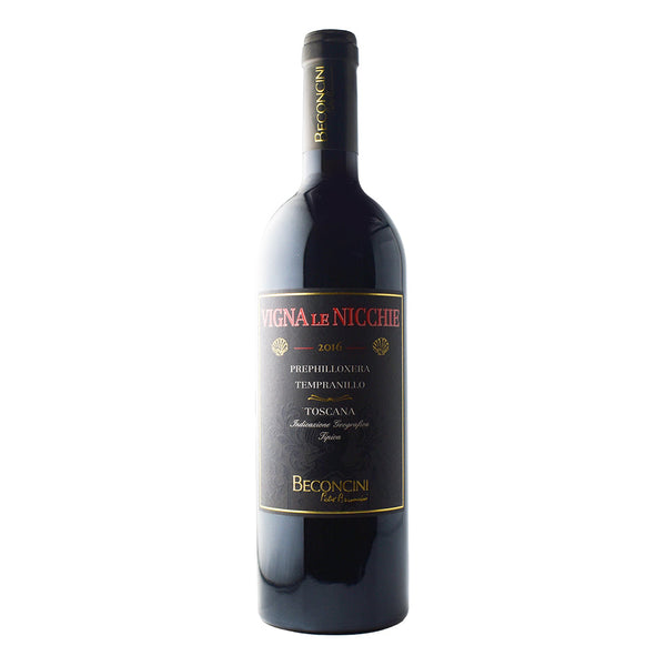 2016 Beconcini "Vinga Le Nicchie" Prephylloxera Tempranillo-Accent Wine-Columbus Wine-Wine Shop-Wine Pairing-Wine Gift-Wine Class-Wine Club