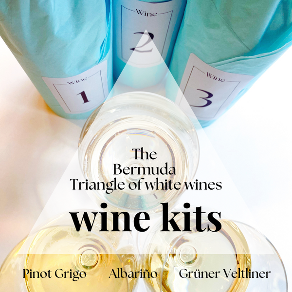 The Grape Grind x Jessica Waugh Bermuda Triangle of White Wines-Accent Wine-Columbus Wine-Wine Shop-Wine Pairing-Wine Gift-Wine Class-Wine Club-Downtown Columbus-Sommelier